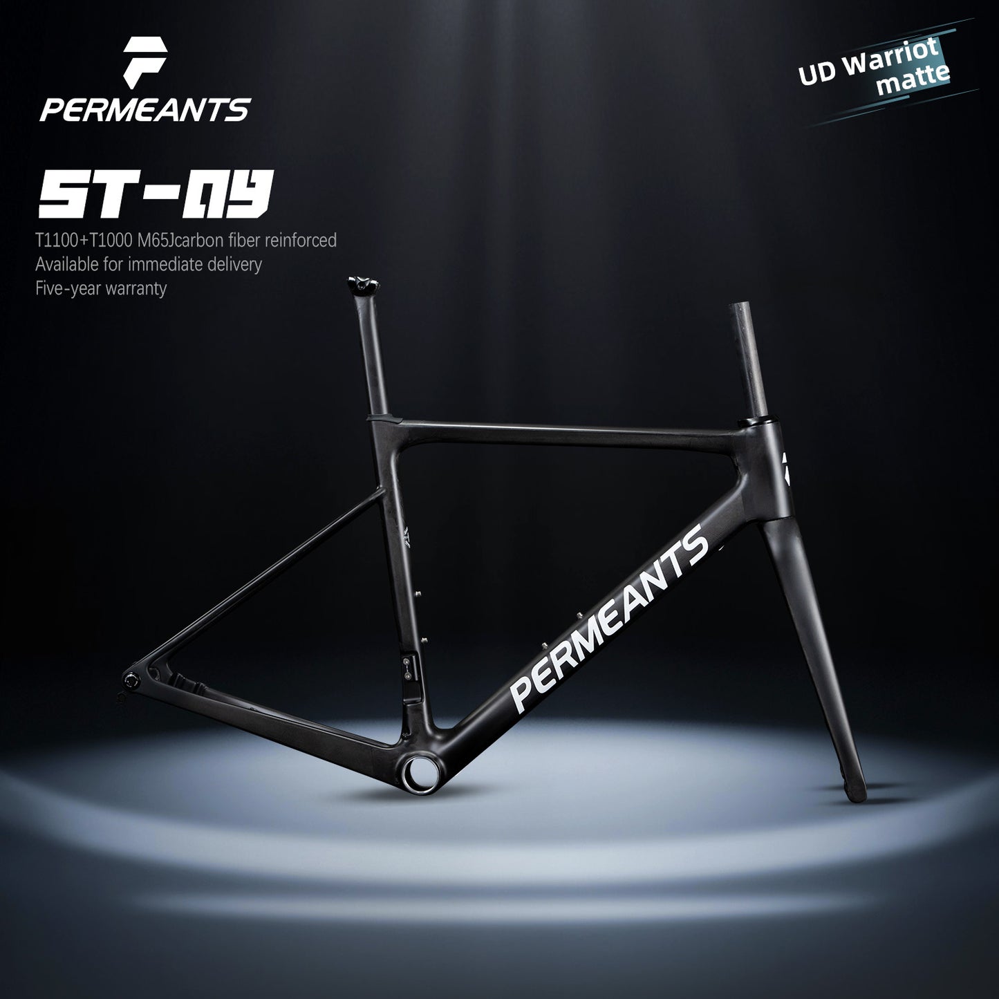 Permeants ST-09 680g Super Lightweight One-piece Road Disc Frame
