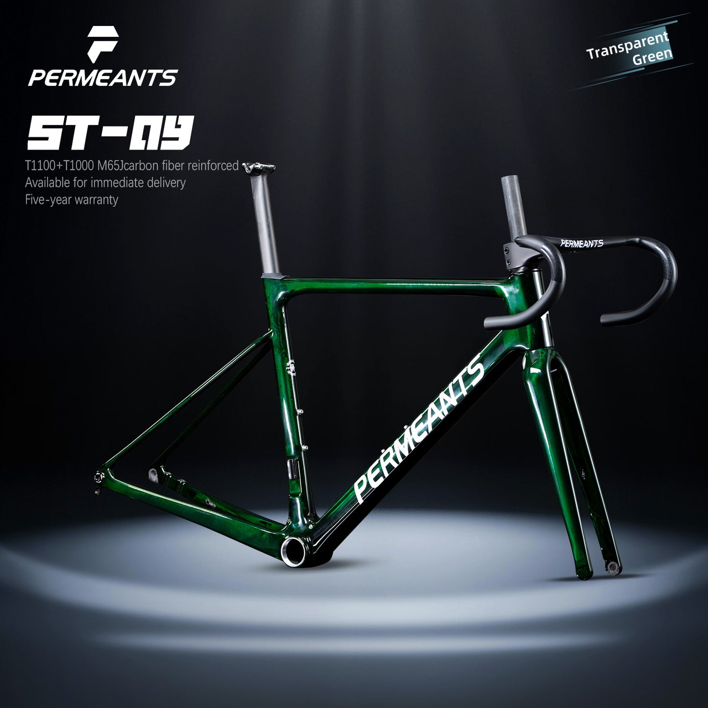 Permeants ST-09 680g Super Lightweight One-piece Road Disc Frame