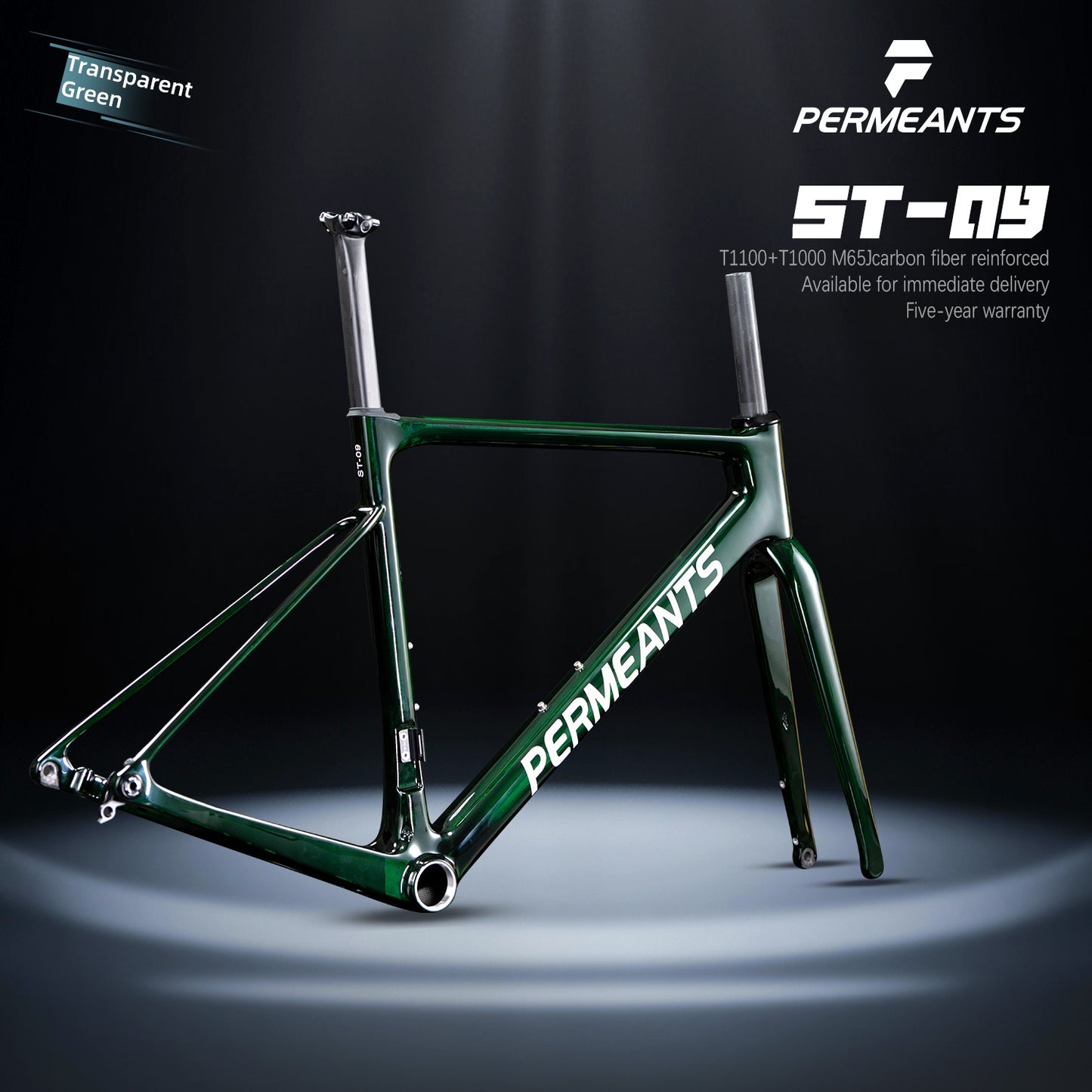 Permeants ST-09 680g Super Lightweight One-piece Road Disc Frame