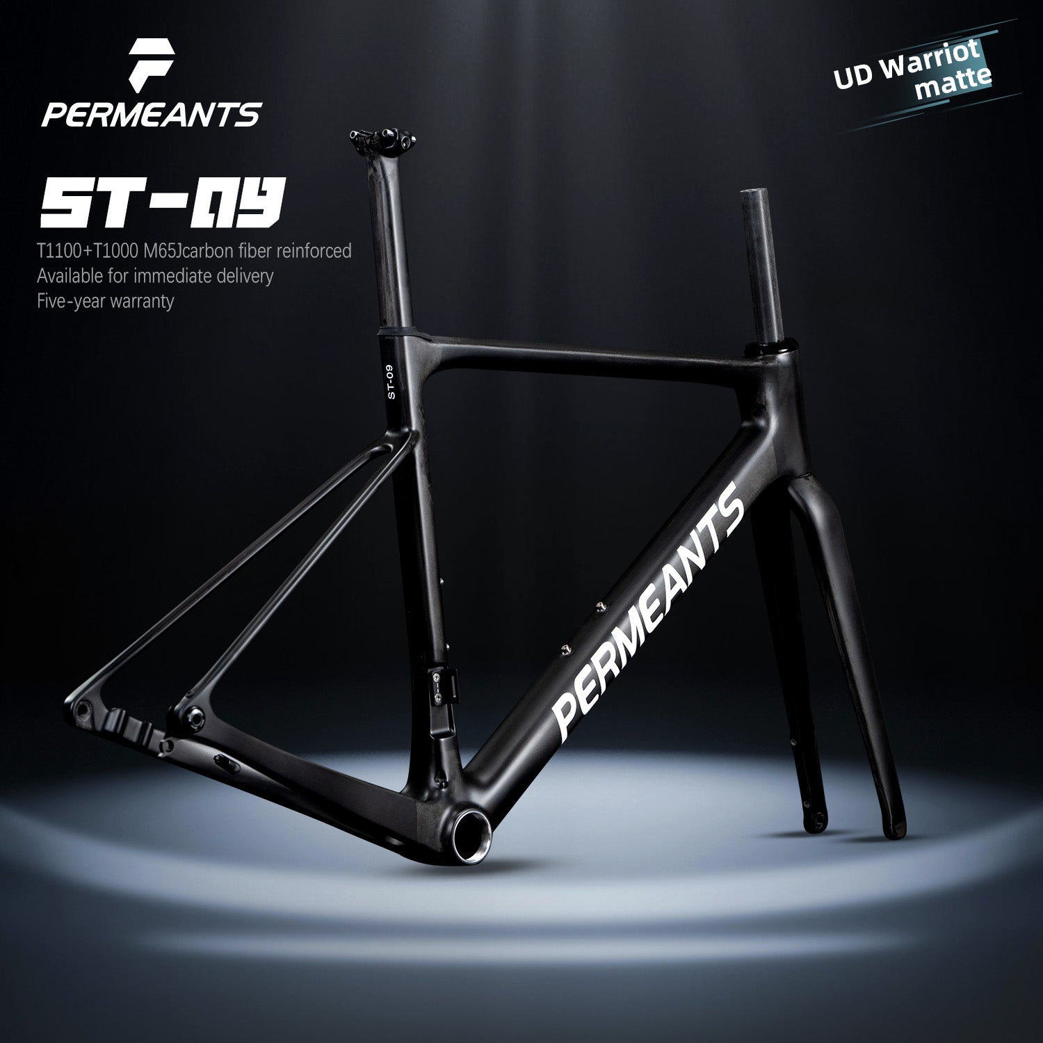 Permeants ST-09 680g Super Lightweight One-piece Road Disc Frame
